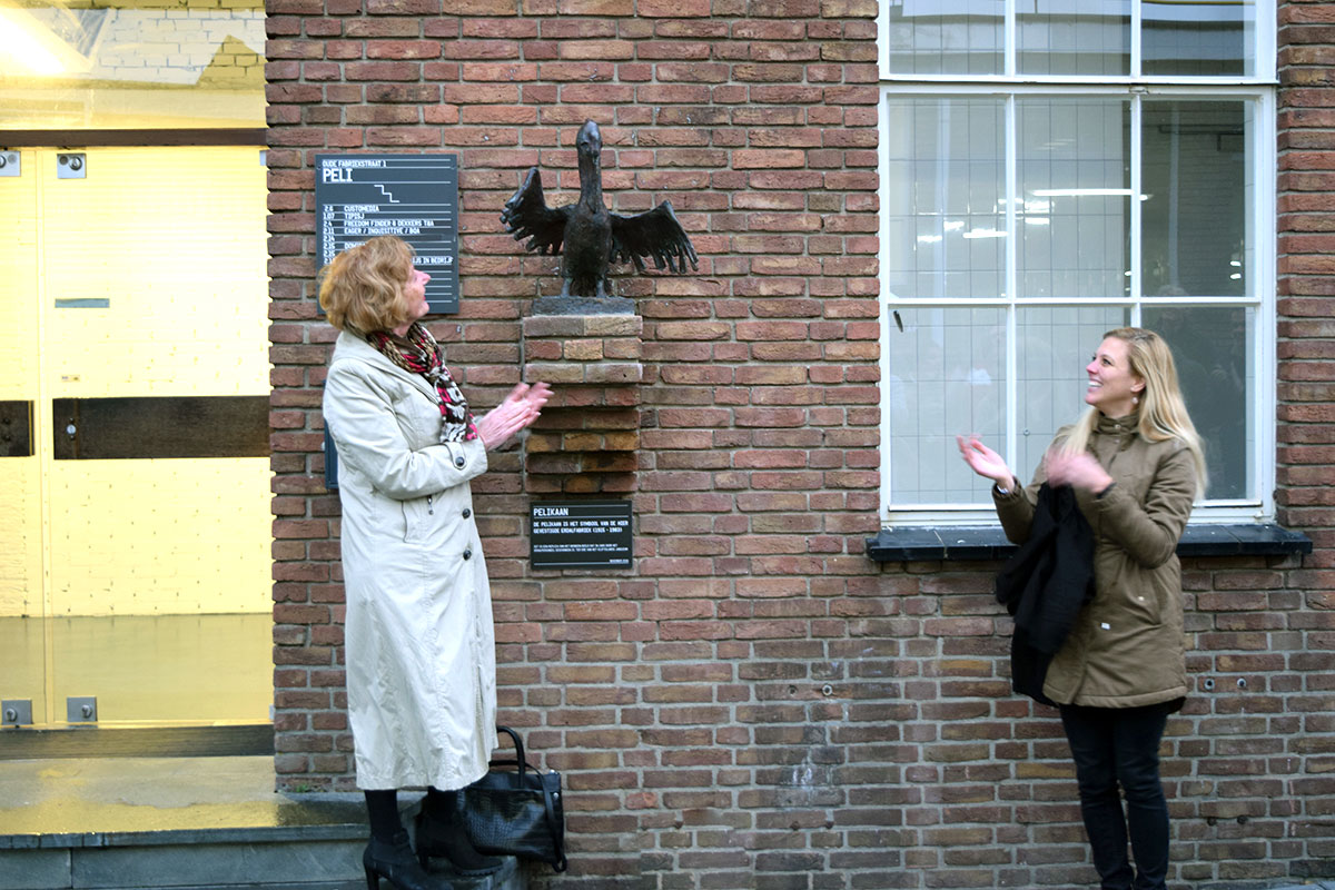 Pelikaan terug op voormalige Erdalfabriek