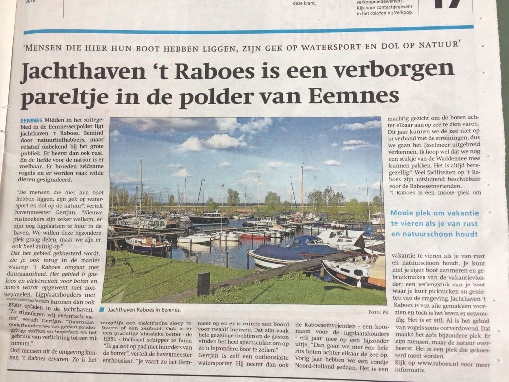 ’t Raboes in het nieuws