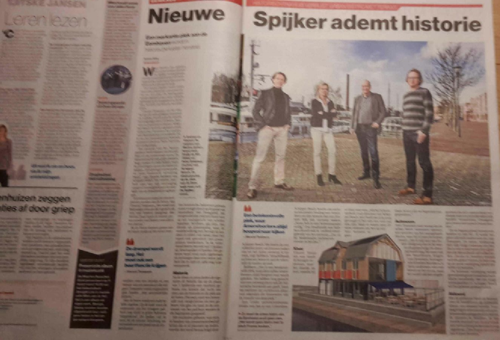 Artikel over ’t Spijkertje in het Algemeen Dagblad