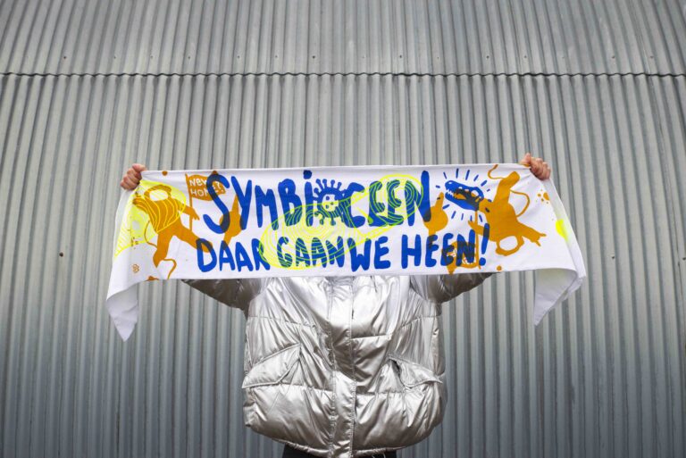 #warmprotest sjaals in Museum Jan Cunen in Oss