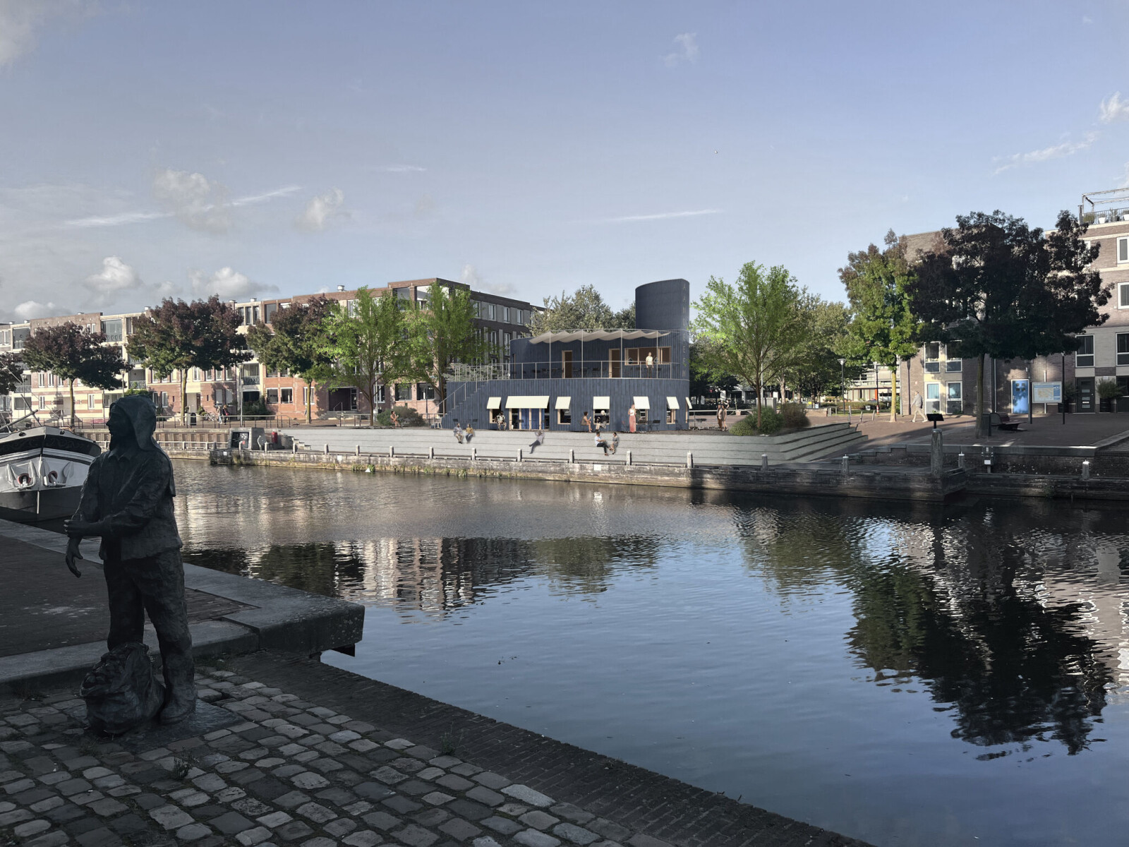 “Chillen op het terras langs de Eem: nieuw houten restaurant wordt een parel voor Amersfoort”